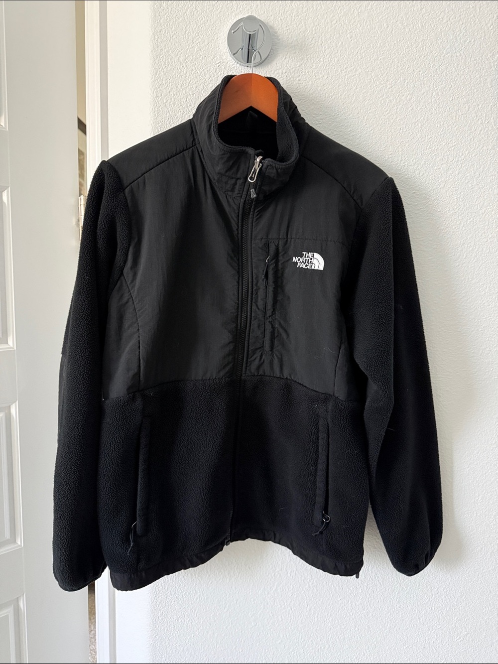 The North Face Black Lightweight Fleece Jacket with Chest Zip